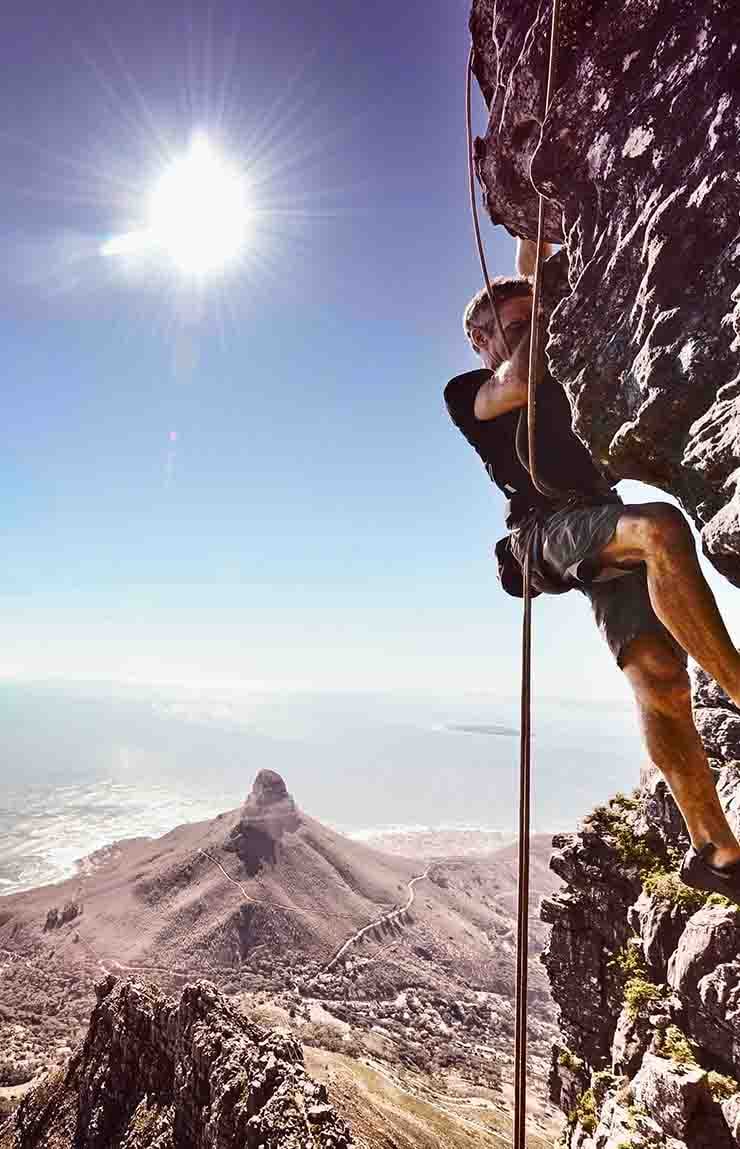Abseiling on Table Mountain