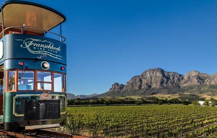 franschhoek wine tram double decker