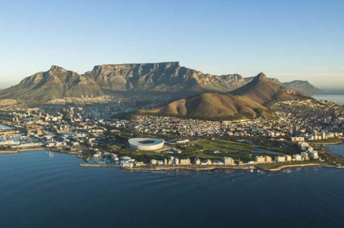 Birdseye View of Cape Town City