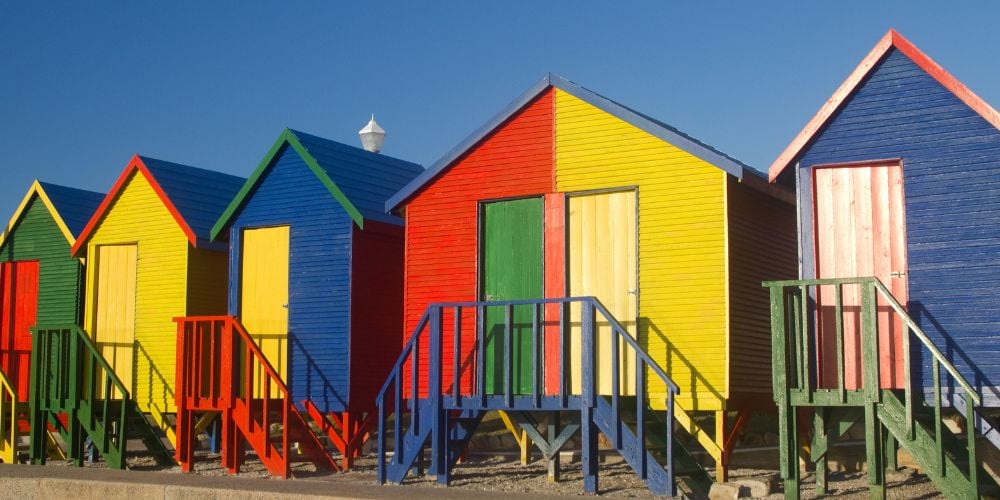 Colourful cabanas in Kalk Bay Cape Town Tourism Guide - Cape Town Tourism