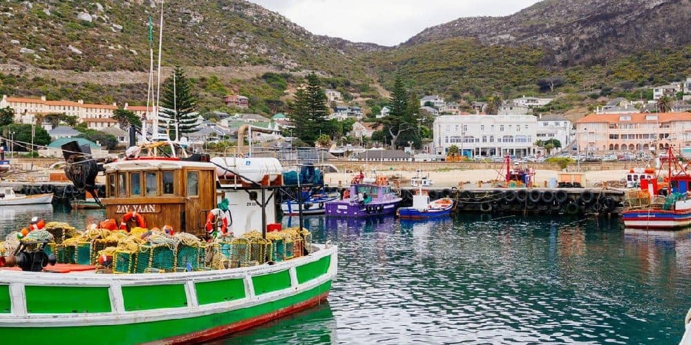 Boats in Kalk bay, Cape Town