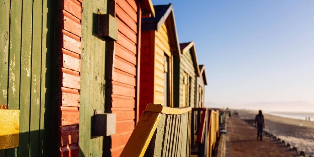 Muizenberg Colorful Huts, Cape Town
